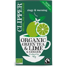 20 pussia - Clipper Green Tea Lime and Ginger