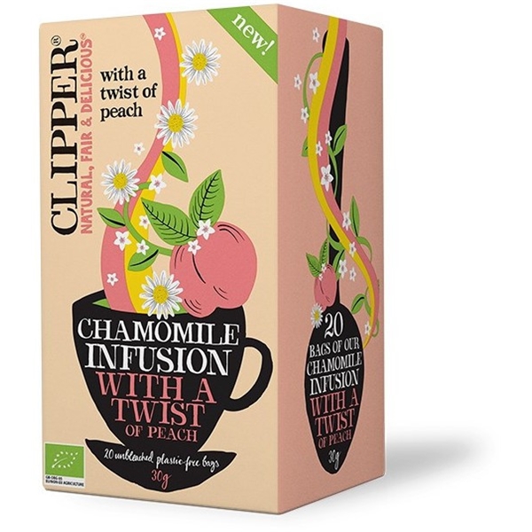 Clipper Chamomile & Peach 20 pussia