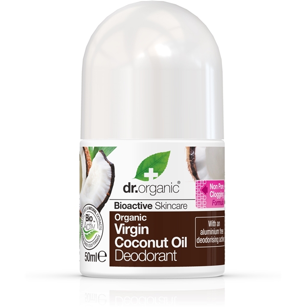 Virgin Coconut Oil Deodorant 50 ml, Dr Organic