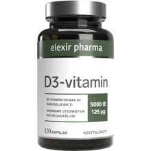 120 kapselia - Elexir D3-Vitamin 5000IE