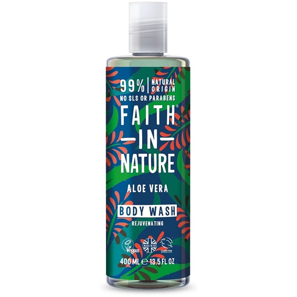 Body Wash Aloe Vera 400 ml, Faith in Nature