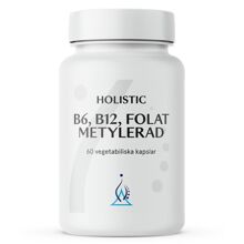 Holistic B6 B12 Folat metylerad 60 kapselia