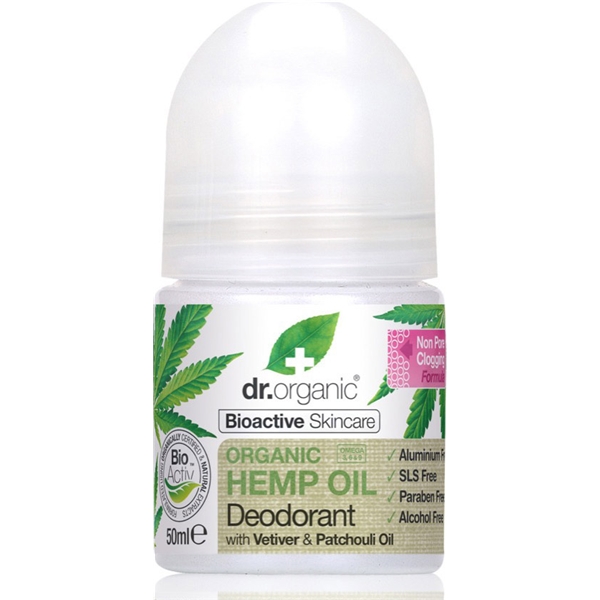 Hemp Oil - Deo Roll-On 50 ml, Dr Organic