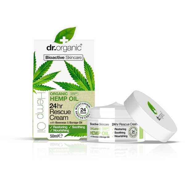 Hemp Oil - Rescue Cream 50 ml, Dr Organic