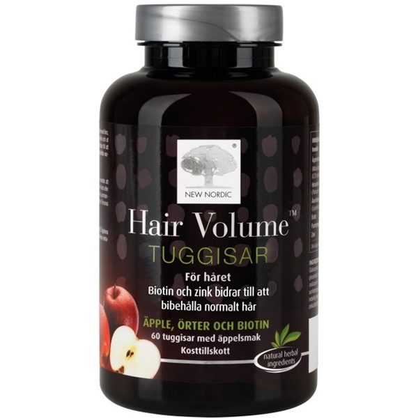 Hair Volume 60 tuggisar 60 tablettia, New Nordic