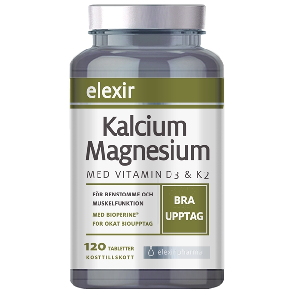 Kalcium Magnesium 120 tablettia, Elexir Pharma