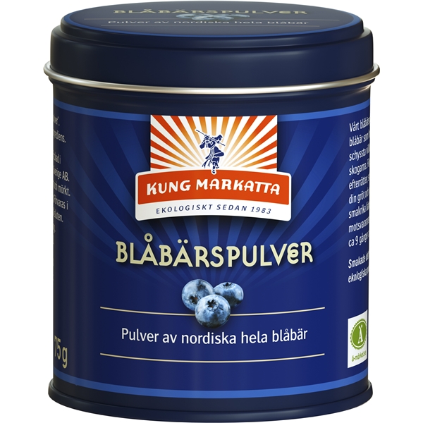 Kung Markatta Blåbärspulver 75 gr