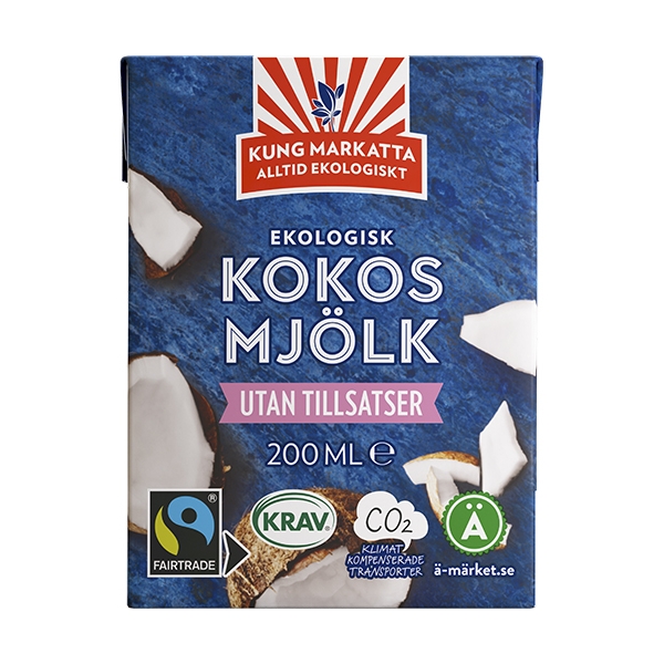 Kung Markatta Kokosmjölk 200 ml