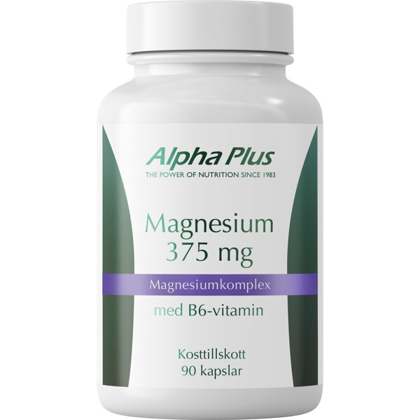 Magnesium 375 mg 90 kapselia, Alpha Plus