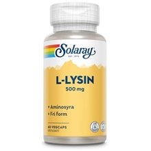 60 kapselia - Solaray L-lysin