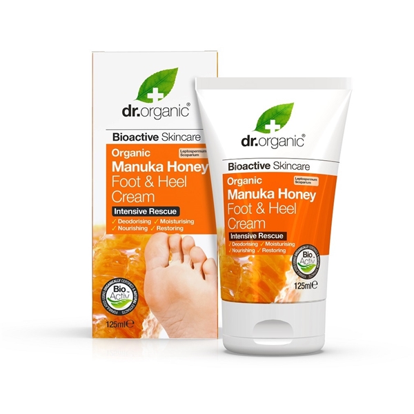Manuka Honey - Foot & Heel Cream 125 ml, Dr Organic