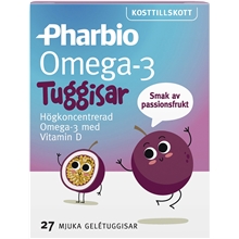 27 kpl - Pharbio Omega-3 tuggisar
