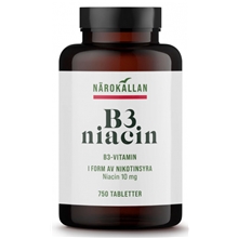 750 tablettia - Närokällan B3 Niacin 10 mg