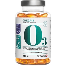 160 kapselia - Miljömärkt Omega-3 pure and natural