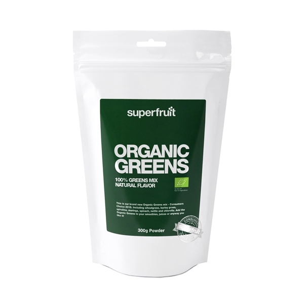 Organic Greens Powder 300 gr, Superfruit