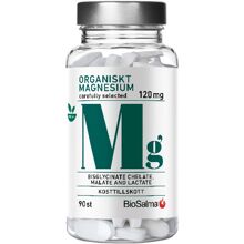 90 kapselia - Biosalma Organiskt Magnesium 120mg