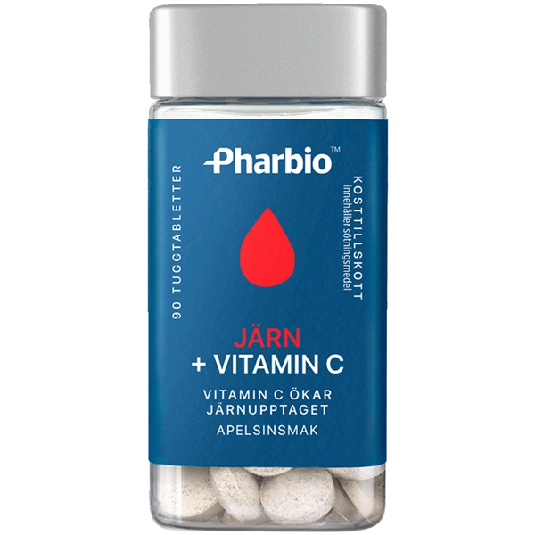 Pharbio Järn + Vitamin C 90 kpl