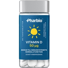 90 kpl - Pharbio Vitamin D 50 ug