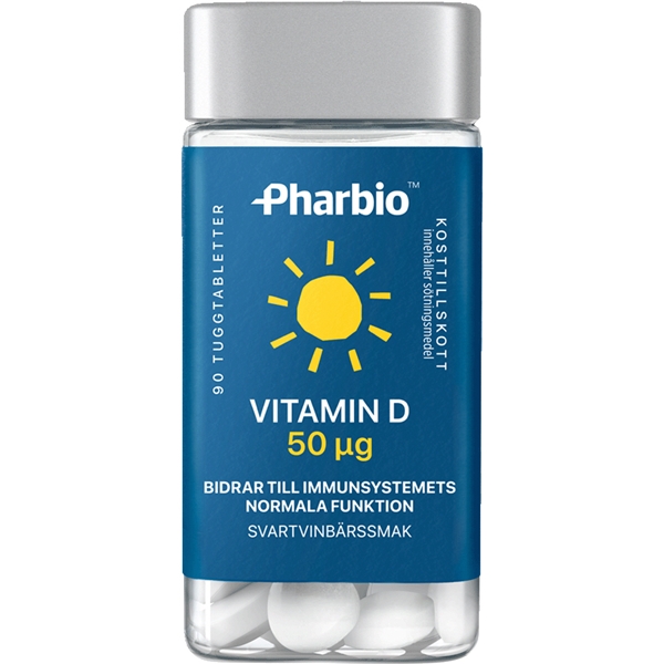 Pharbio Vitamin D 50 ug 90 kpl