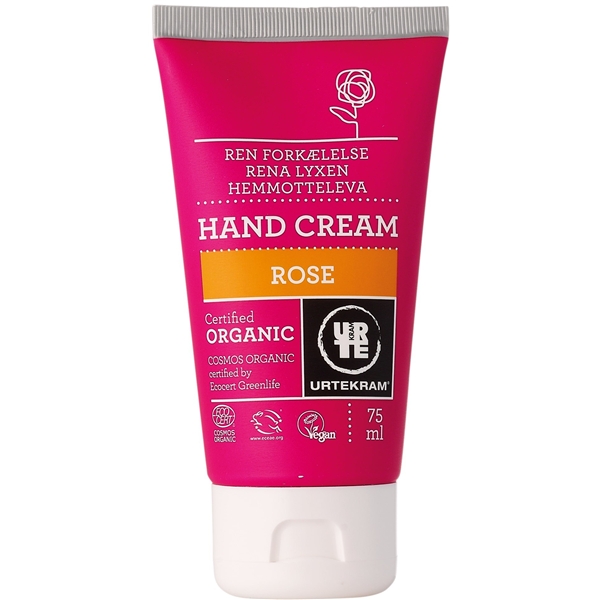 Rose Hand Cream 75 ml, Urtekram