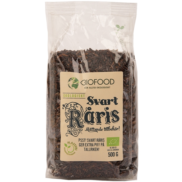 Råris Svart 500 gr, Biofood