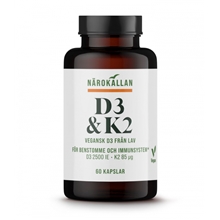 60 kapselia - D3 + K2 Vitamin