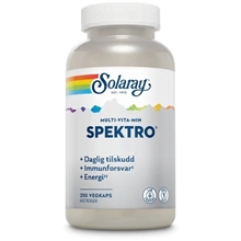250 kapselia - Solaray Spektro Multivitamin