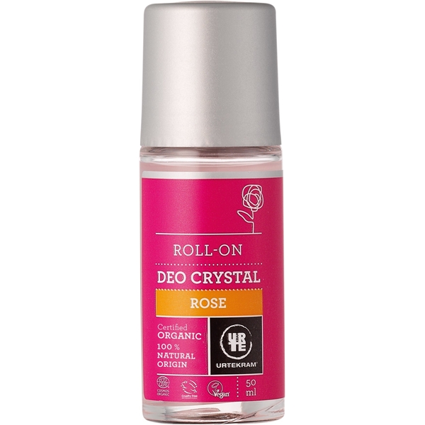 Rose deo crystal 50 ml, Urtekram