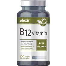 100 tablettia - B-12 vitamin plus folsyra