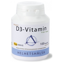 D3-vitamin Vegan 75 mcg 3000IE 100 kapselia