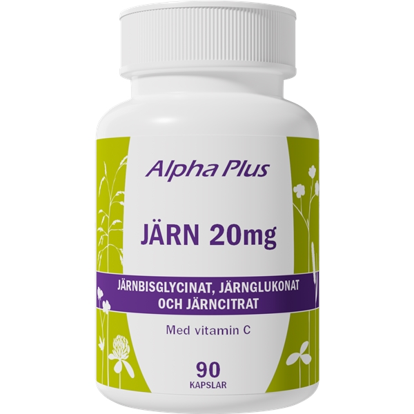 Järn 20 mg 90 kapselia, Alpha Plus