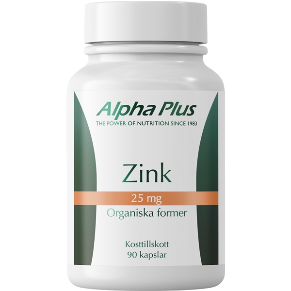 Zink 25 mg 90 kapselia, Alpha Plus