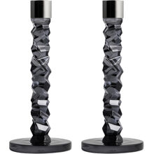 1 set - Antrasiitti - Carat -kyntttilänjalka 2kpl pakkaus