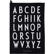 Musta - Design Letters Classic Keittiöpyyhe 2 kpl