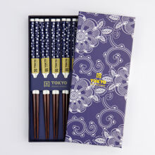 Blue Flowers - Chopstick 5 set