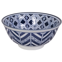 Mixed bowls 15x7 cm Dark blue/White