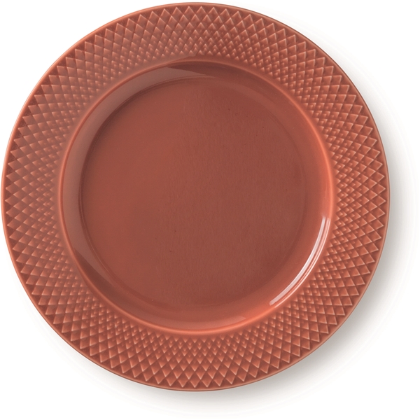 Lyngby Rhombe Lautanen Terracotta (Kuva 1 tuotteesta 3)