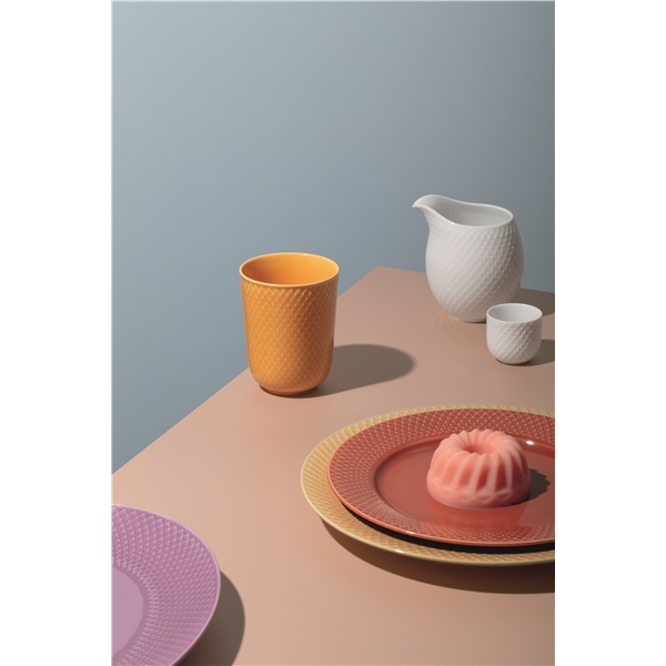 Lyngby Rhombe Lautanen Terracotta (Kuva 3 tuotteesta 3)