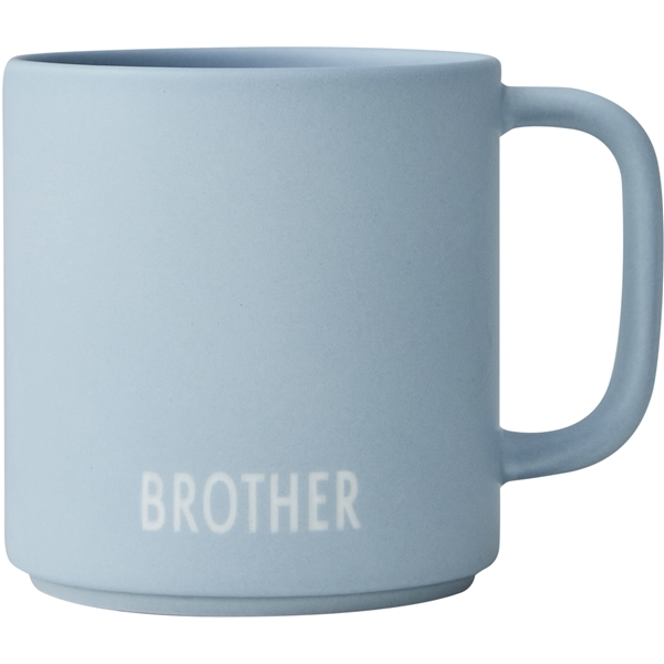 Design Letters Mini Suosikkimuki kahvalla Brother / Light blue