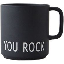 You rock / Black - Design Letters Suosikkimuki kahvalla