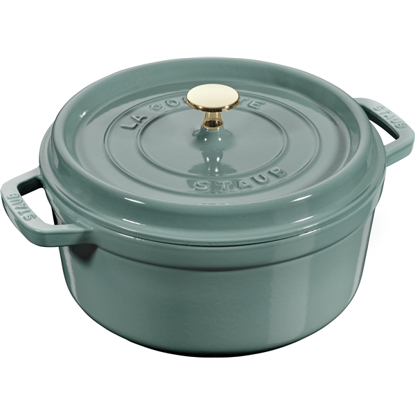 Staub Pyöreä pata 3,8 L Eucalyptus