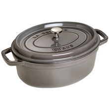 Harmaa - Staub Ovaali pata 4,2 L