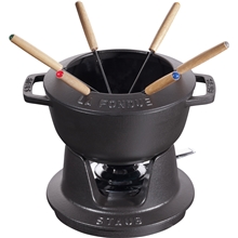 Musta - Staub Fondue setti 1,65 L