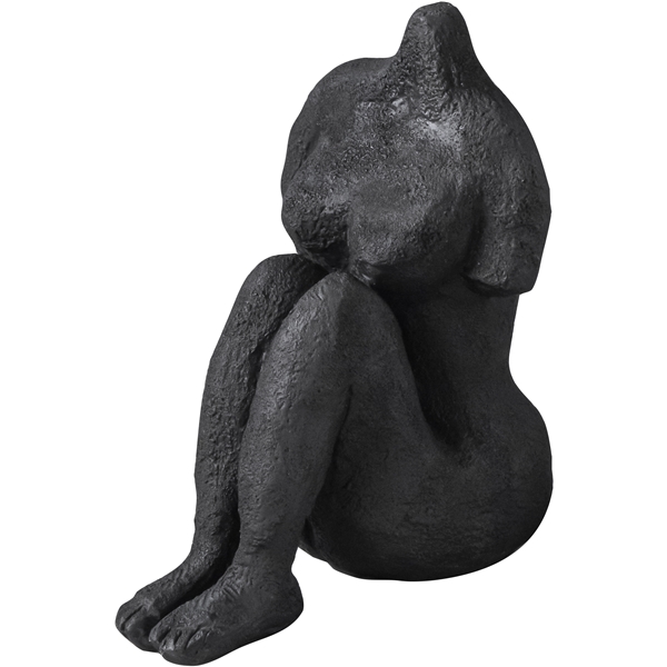 Art piece Istuva nainen 14 cm Musta, Mette Ditmer