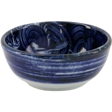 Japonism Dish 8.7x3.7cm Crane Blue