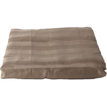 Raidallinen joustosänkyvaate 180 x 200 cm Ruskea