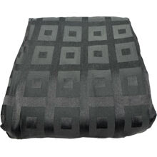 Jacquard-aluslakana 150 x 260 cm Tummanharmaa