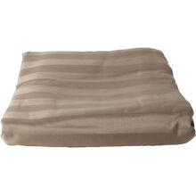 Raidallinen aluslakana 240 x 260 cm Ruskea