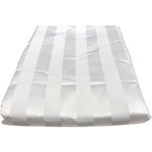 Raidallinen aluslakana 240 x 260 cm Valkoinen