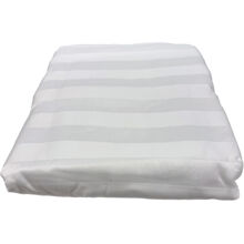 Raidallinen pussilakana 150 x 210 cm Valkoinen